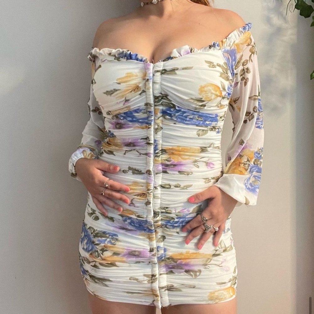 Beautiful Floral Soft Dress - Picture 1 of 6